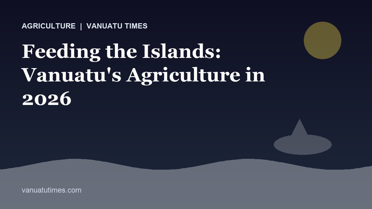 Feeding the Islands: Vanuatu's Agriculture in 2026 - Vanuatu Times