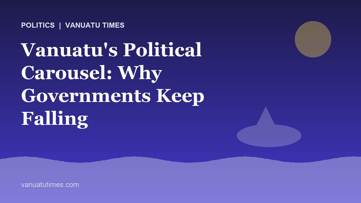 Vanuatu's Political Carousel: Why Governments Keep Falling - Vanuatu Times